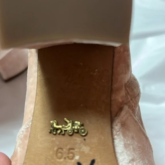 NWOT Coach Pink Blush Juliet ankle bootie size 7 - Picture 7 of 11